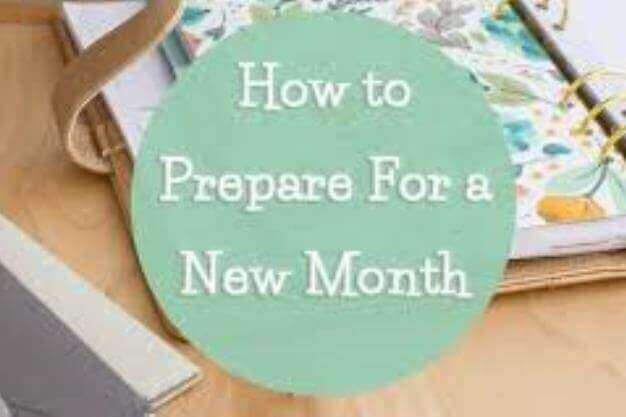 How To Plan for A New Month